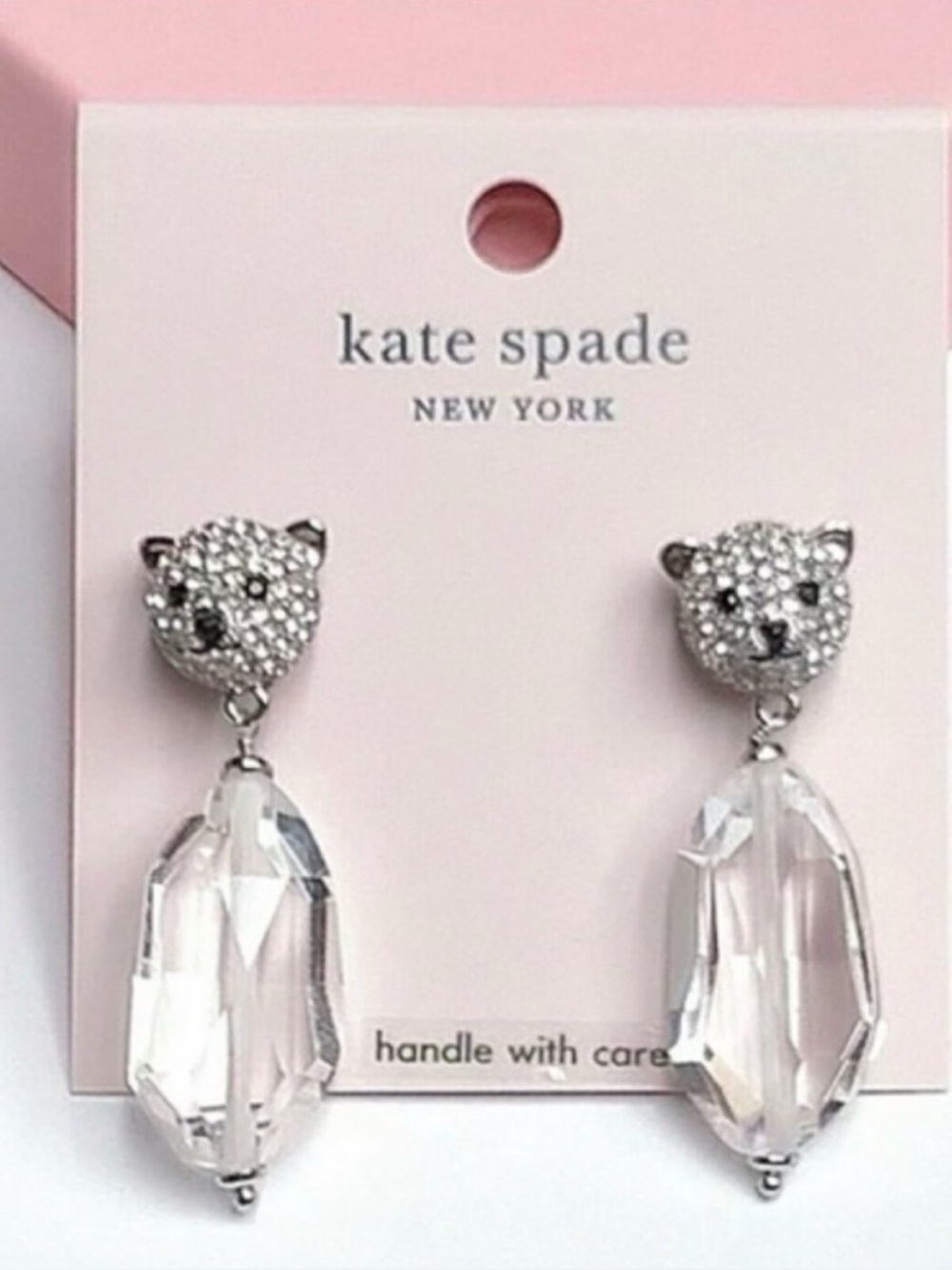 Kate Spade Arctic Friends Polar Bear Drop Earrings